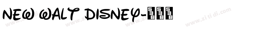 New Walt Disney字体转换